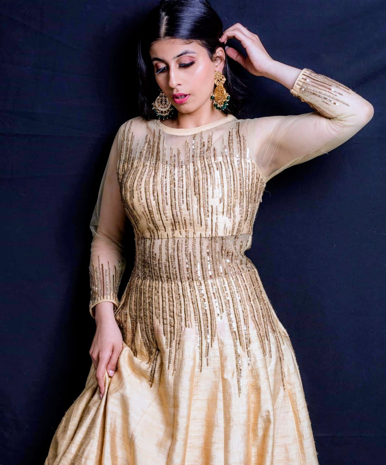 Elegant hair styling by Swati